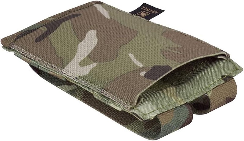 KRYDEX Molle 5.56mm Single/Double/Triple Magazine Pouch Speed Mag Pouches for .223 5.56 Magazine - Image 3